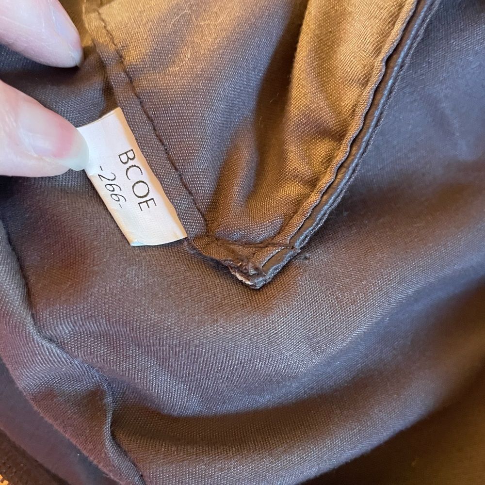 Cluci Faux Leather Vegan Leather Brown Women’s Backpack - Picture 11 of 16